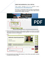 Orientaciones para Ingresar Al Aula Virtual