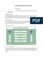 2.5 Reading and Summarizing Research Articles