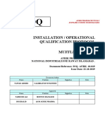 Iq-Oq: Installation / Operational Qualification Protocol Muffle Furnace