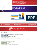 Encuesta Nacional Cb Consultora- Proyección Pre-candidatos Presidenciales 2023