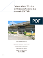 Relatório de Visita Técnica Virtual A Biblioteca Central Zila Mamede