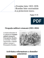 Tema Țările Române Între 1822 1828 Principatele Române Între Suzeranitate Otomană Şi Protectorat Rusesc