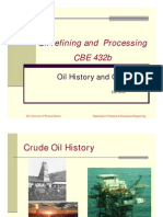 Oil Refining and Processing CBE 432b