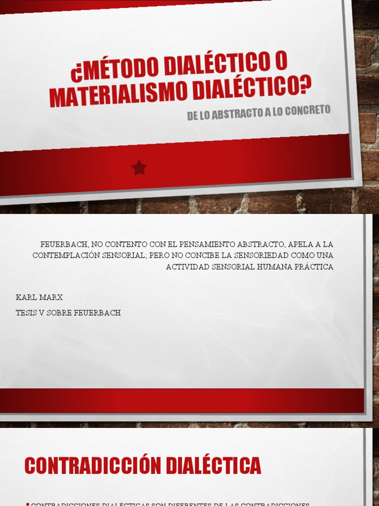 Metodo Dialectico o Materialismo Dialectico | PDF | Dialéctico ...