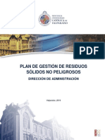 Plan de Gestión de Residuos Sólidos No Peligrosos VF Al 30 Sept 2019