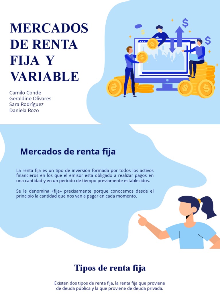 Mercados de Renta Fija y Variable | PDF | Renta Fija | Deuda gubernamental