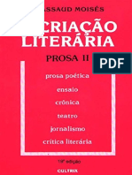 Resumo A Criacao Literaria Prosa II Massaud Moises