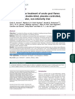 Anakinra For The Treatment of Acute Gout Flares - A Randomized, Double-Blind, Placebo-Controlled, Active-Comparator, Non-Inferiority Trial