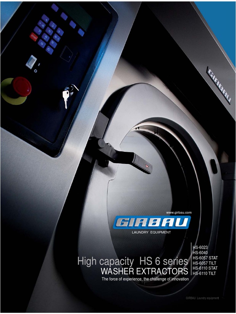 Girbau Specifications HS6023 6040 6057 6057 6110 STAT TILT Brochure