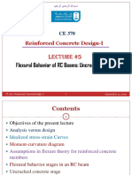 CE 370-Lecture-5(Flexural Behavior of RC Beams-Uncracked Stage)