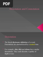 Denotation and Connotation