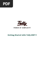 Getting Started With Tally - Erp 9