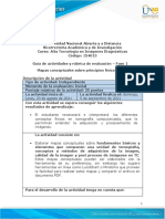Guía de Actividades y Rúbrica de Evaluación - Unidad 1 - Fase 1 - Elaborar Mapas Mentales Sobre Principios Físicos en TC