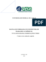 Manual de Normalização e Estrutura de Trabalhos Acadêmicos Tccs, Monografias, Dissertações e Teses - 3. Edição Revista, Atualizada e Ampliada.