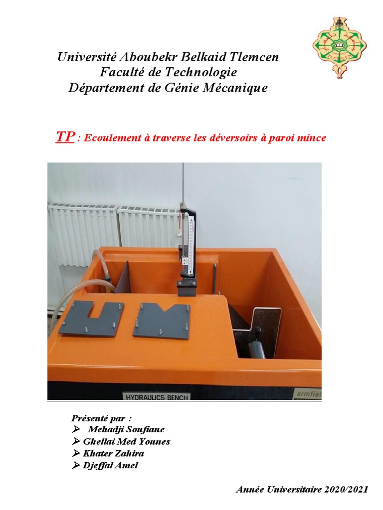 MDF Deversoir | PDF | Déversoir | Triangle