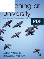 Teaching at University - A Guide For Postgraduates and Researchers (Sage Study Skills Series)