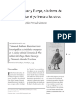 Entre Anáhuac y Europa, o la forma de (re)presentar el yo frente a los otros