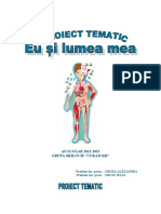 Eu Si Lumea Mea - Proiect Tematic