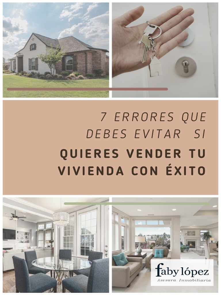 7 Errores Que Debes Evitar Si Quieres Vender Tu Vivienda Con Éxito ...