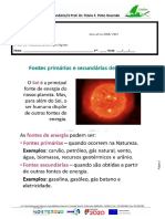 Ficha de Trabalho nº1 FQ