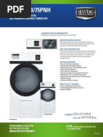 Maytag MDG30 MDG50 MDG75 PNH Specifications