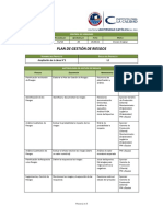 Modelo - Plan de Gestión de Riesgos - Completo