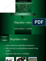 Digitálne Video: Informatika 3. Ročník