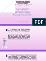 TRIBUTOS APLICADOS - Ley Orgánica Del Poder Público Municipal (LOPPM)