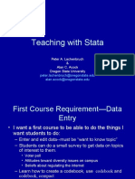 Teaching Stata with Real Data Examples