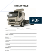 Checklist de inspeção Volvo completo