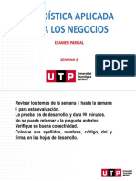 Estadística Aplicada para Los Negocios: Examen Parcial