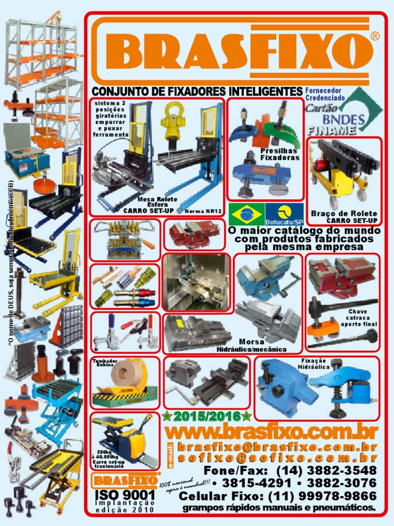 Fixadores Brasfixo Catalogo | PDF | Parafuso | Engenharia Mecânica