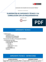 Ppt Elaboracion Expediente Tecnico y Su Correlacion - Dgpmi