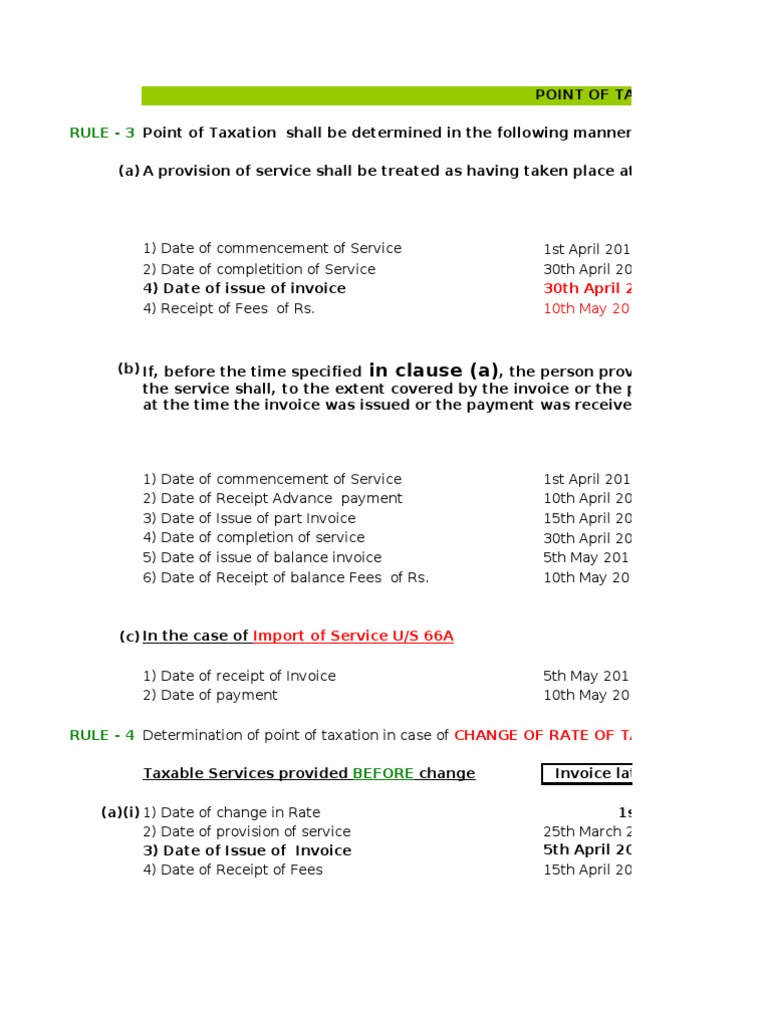 ServiceS TAXABLE On Accrual Basis PDF Receipt Payments