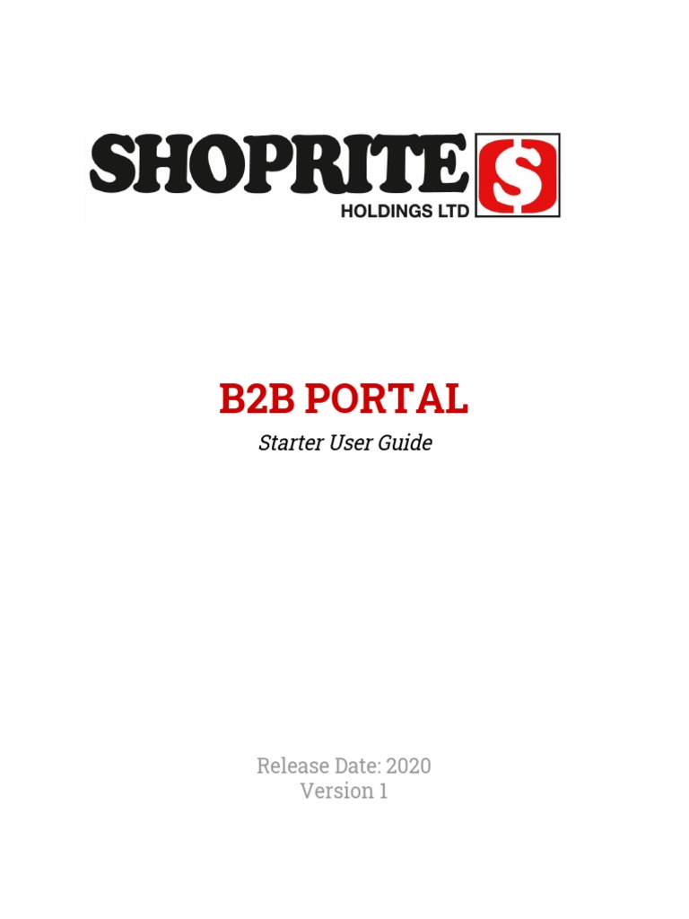 B2B Starter User Guide | PDF | Password | Login