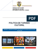 Politica de Turismo Cultural Colombia