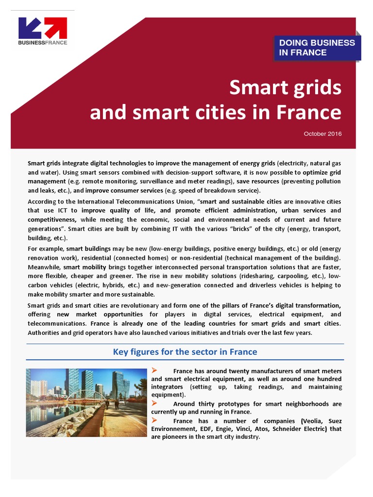 Smart Grids and Smart Cities in France | Download Free PDF | Smart Grid ...