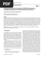 Modeling and Parametric Optimization of FDM 3D Printing Process Using Hybrid Techniques For Enhancing Dimensional Preciseness