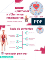 Ventilación pulmonar y Volúmenes respiratorios