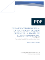 De La Identidad Social A La Política - Leonie Huddy