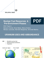 Nuclear Fuel Resources & Pre-Enrichment Phases