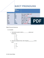 Topic #06 - Object Pronouns