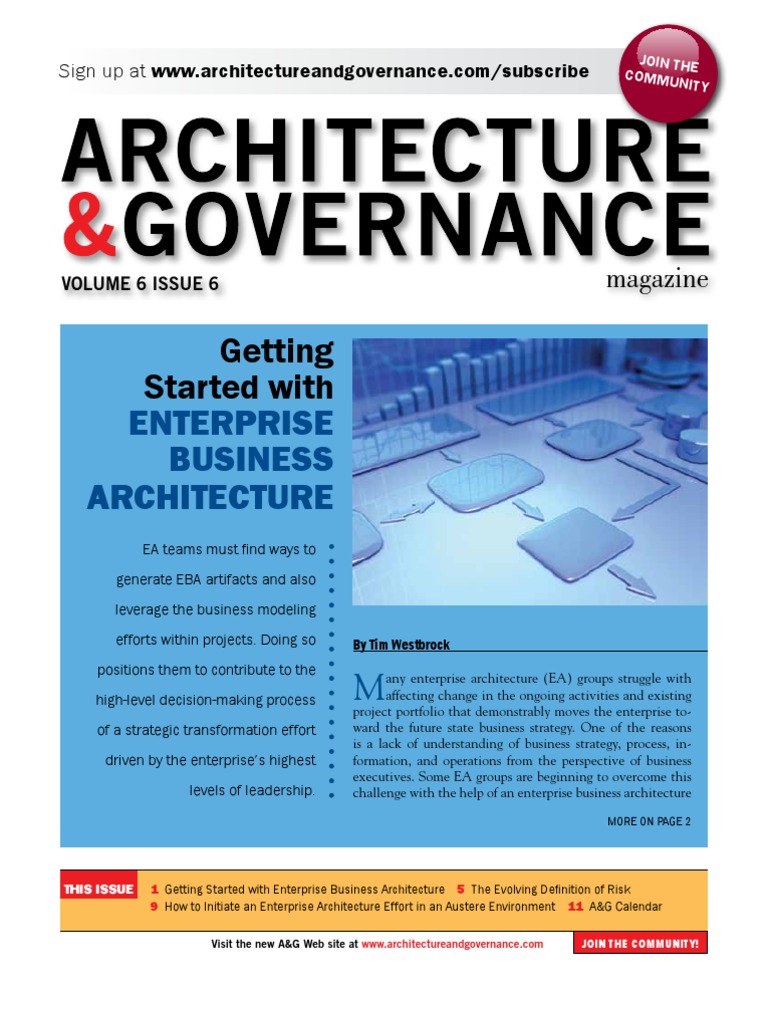 Getting Started With: Enterprise Business Architecture | PDF | Business