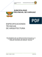 02 Esp. Tec. Arquitectura - Colegio Carhuaz