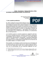 La Discriminación Violencia y Negación Del Otro