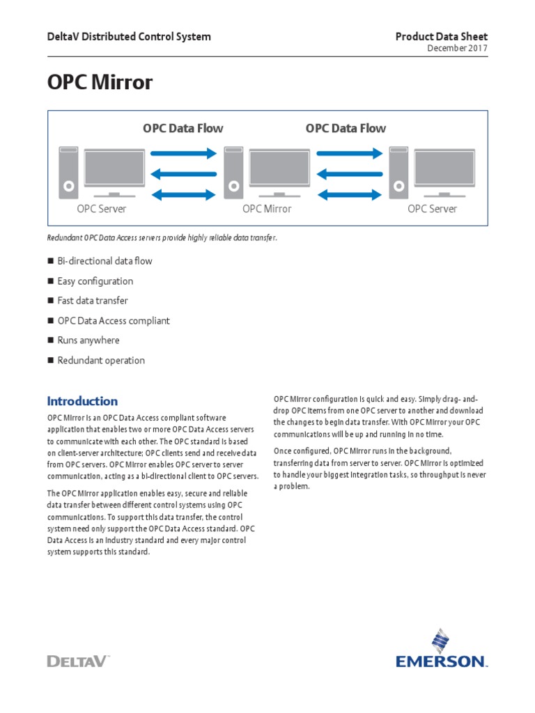Product Data Sheet Opc Mirror Deltav en 56208 | PDF | 64 Bit Computing ...
