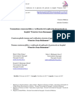 Traumatismo Craneoencefálico y Verificación de La Aplicación Del Protocolo en Hospital "Francisco Icaza Bustamante"