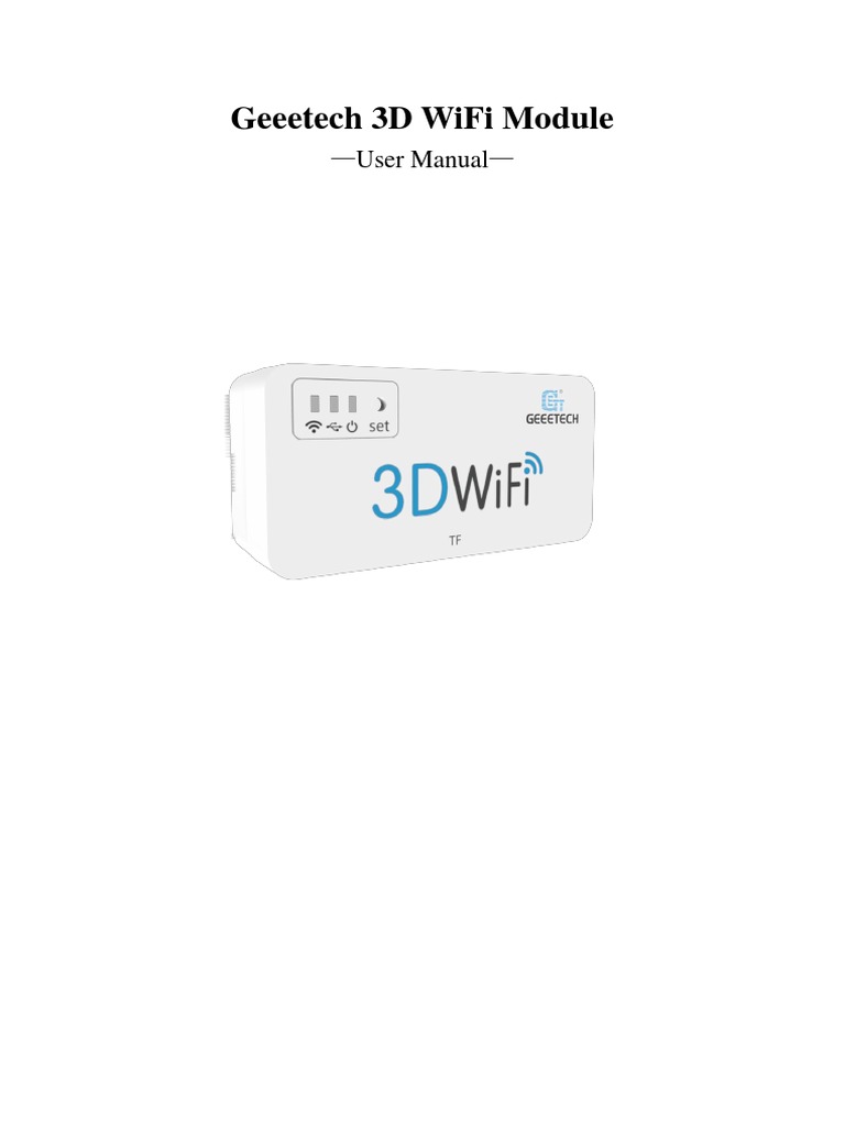 3d Wifi Module User Manual 0824 | PDF | Wi Fi | Ieee 802.11
