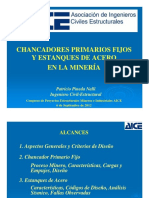 Chancadores Primarios y Estanques de Acero (2012, AICE)