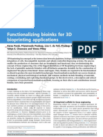 6-Functionalizing Bioinks For 3D